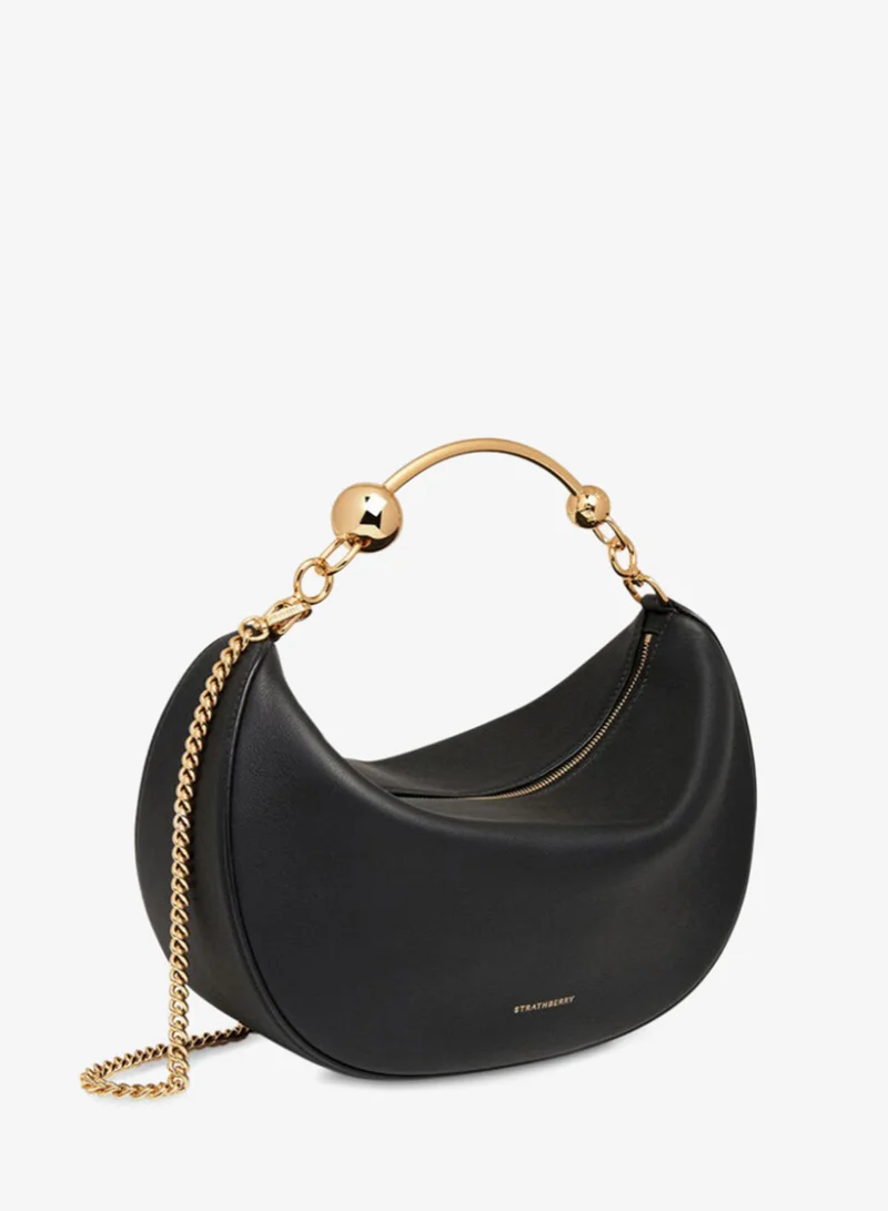 Strathberry  Leather Crescent Moon Top Handle Bag for Women | Best Price UAE